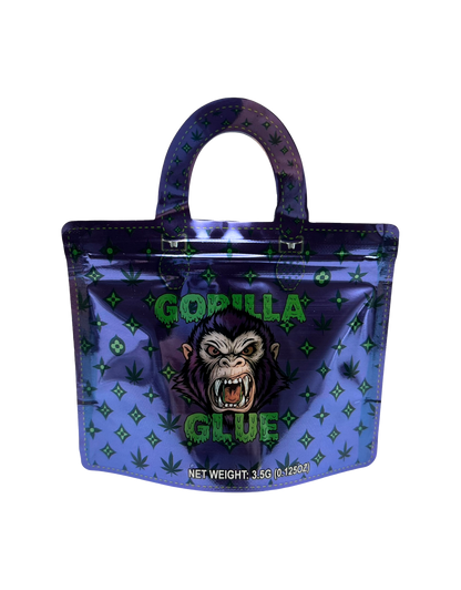 50 Count 4.5" - 3.5" Handbag-Style Mylar Bags  Gorilla