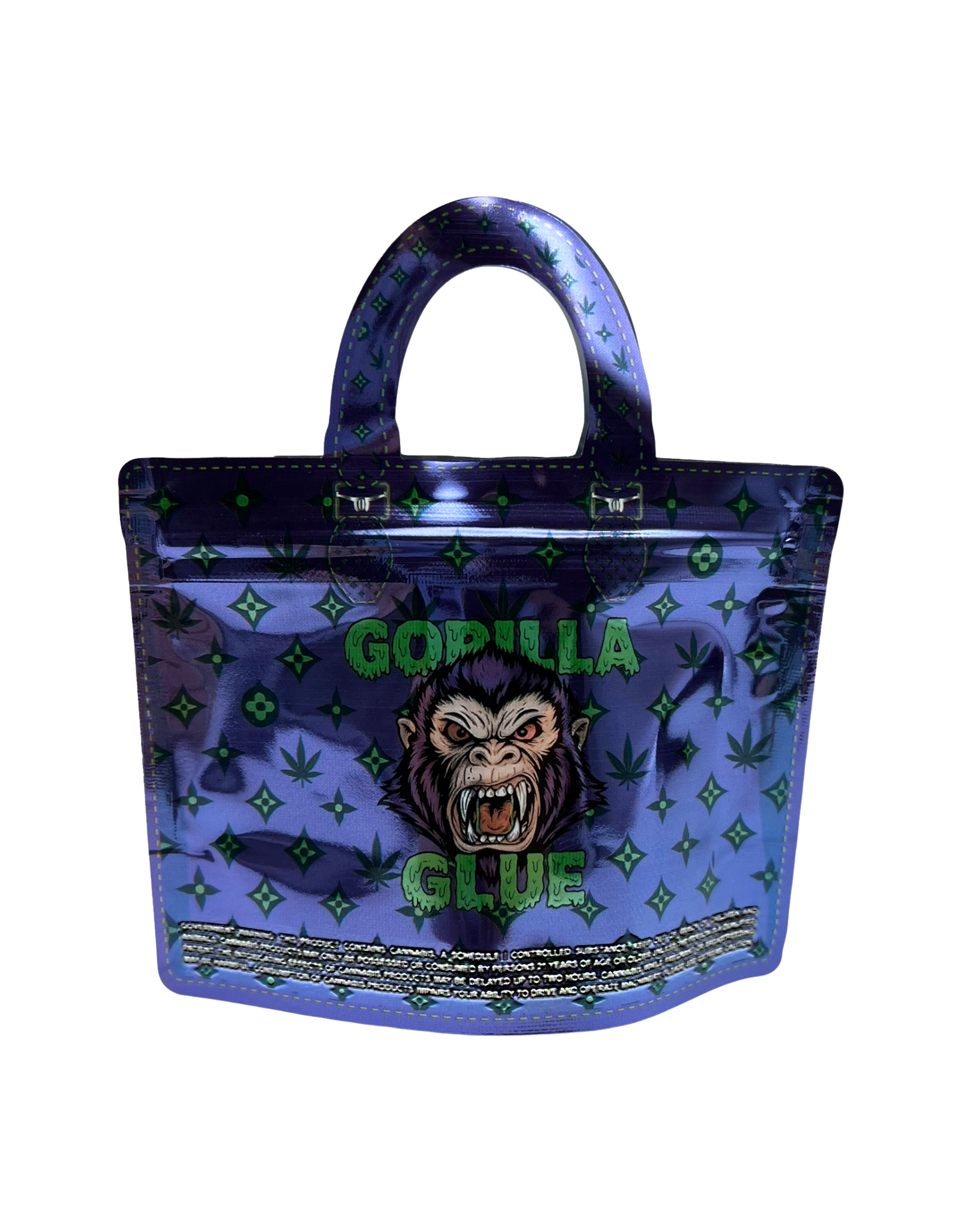 50 Count 4.5" - 3.5" Handbag-Style Mylar Bags  Gorilla
