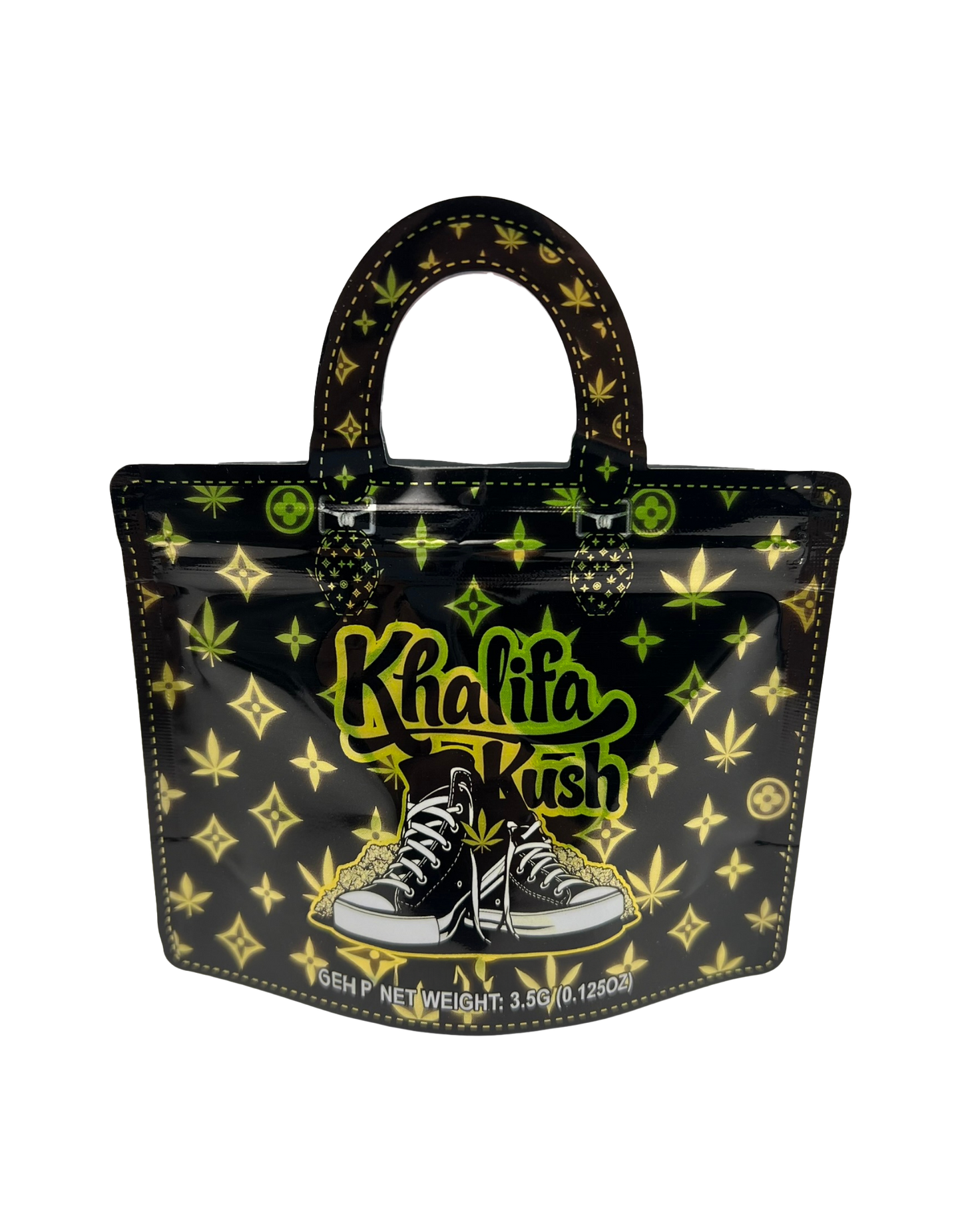 50 Count 4.5" - 3.5" Handbag-Style Mylar Bags  Khalifa