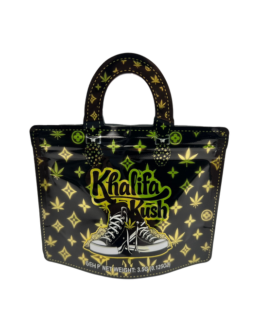 50 Count 4.5" - 3.5" Handbag-Style Mylar Bags  Khalifa