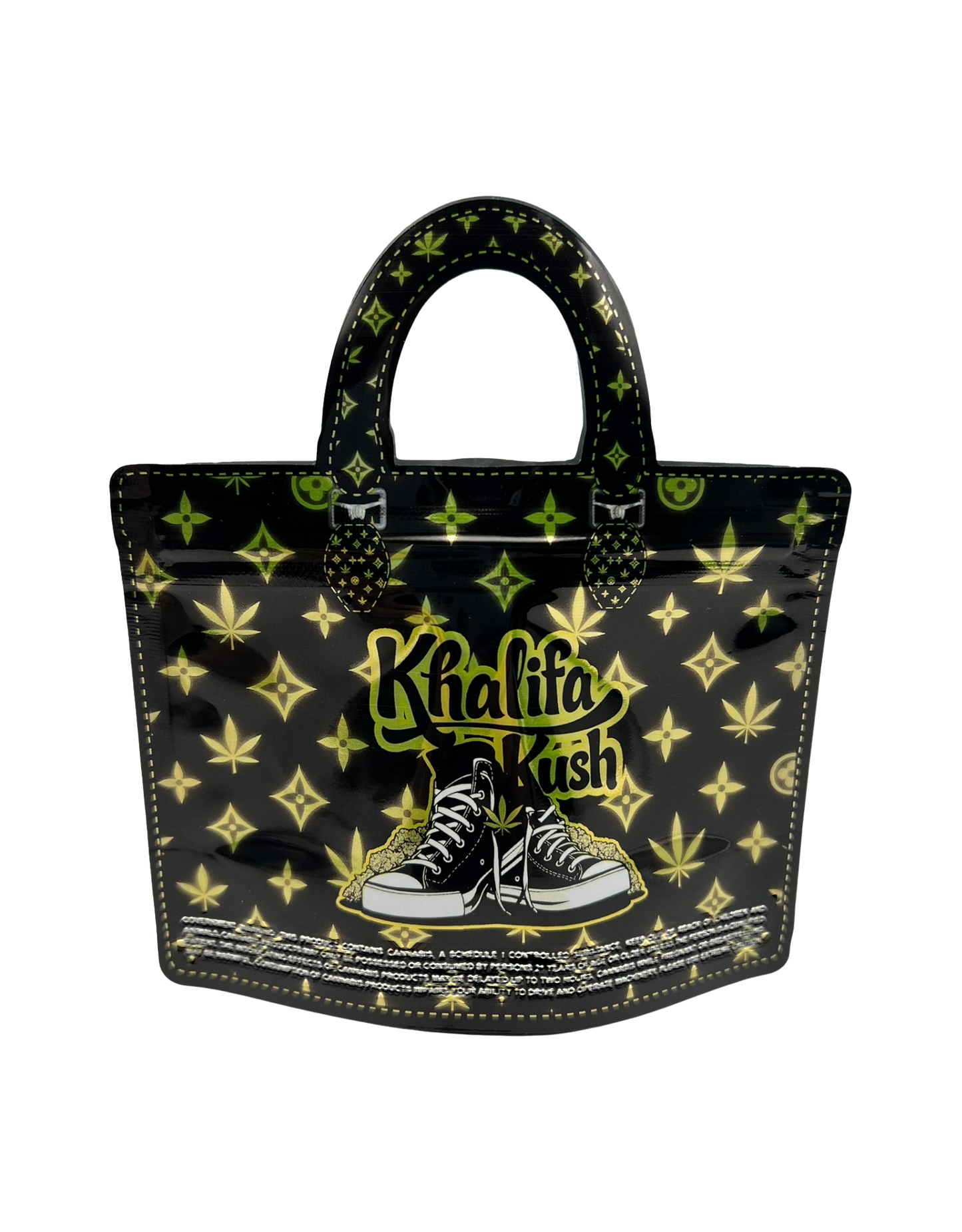 50 Count 4.5" - 3.5" Handbag-Style Mylar Bags  Khalifa