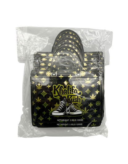 50 Count 4.5" - 3.5" Handbag-Style Mylar Bags  Khalifa