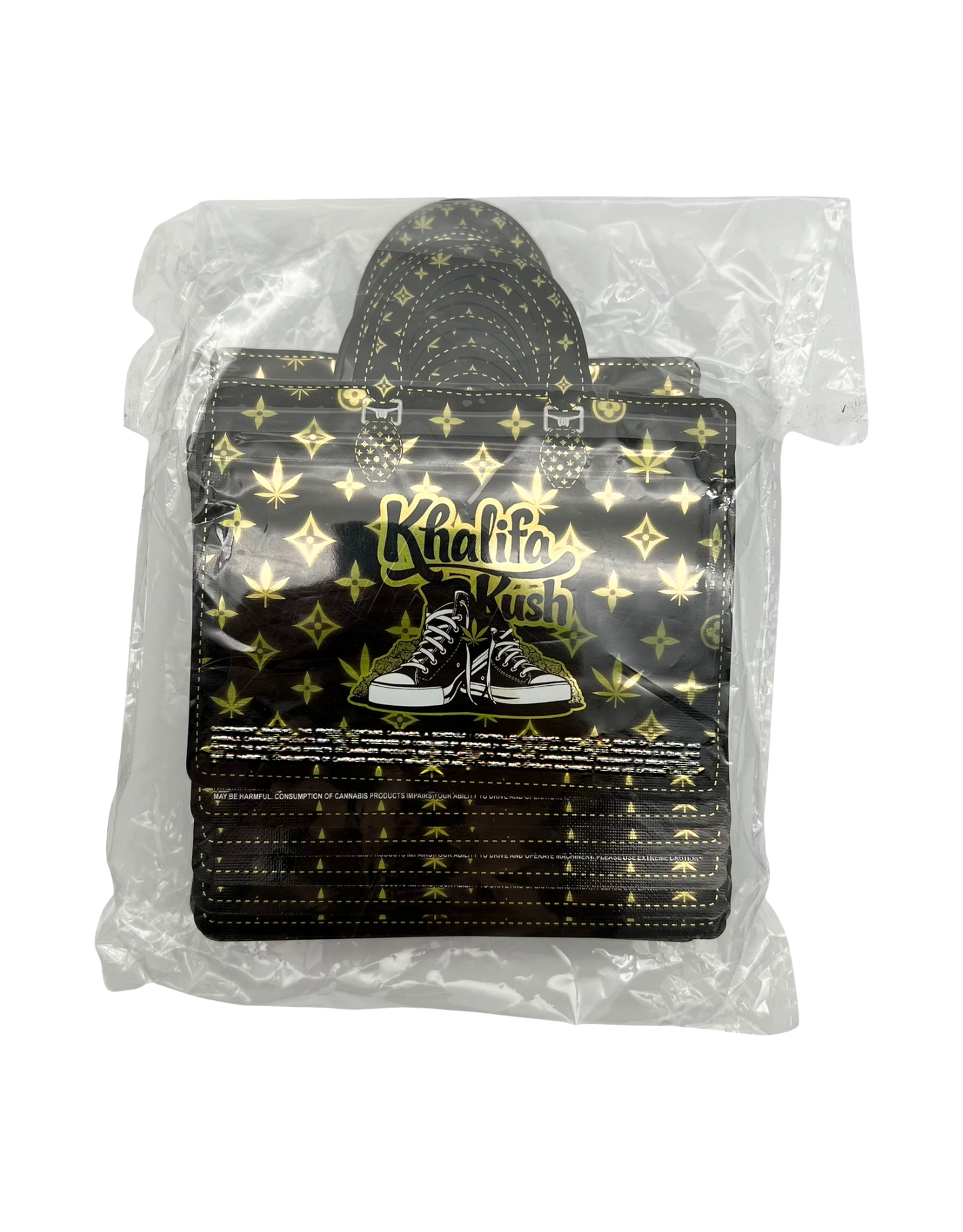 50 Count 4.5" - 3.5" Handbag-Style Mylar Bags  Khalifa