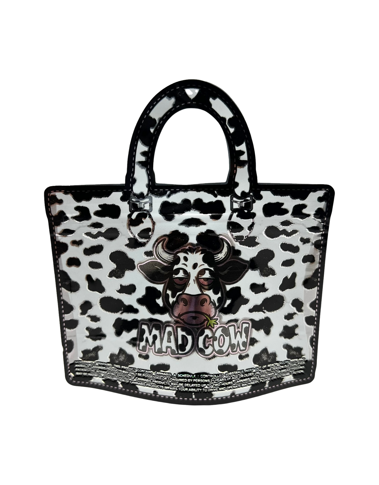 50 Count 4.5" - 3.5" Handbag-Style Mylar Bags  Mad Cow