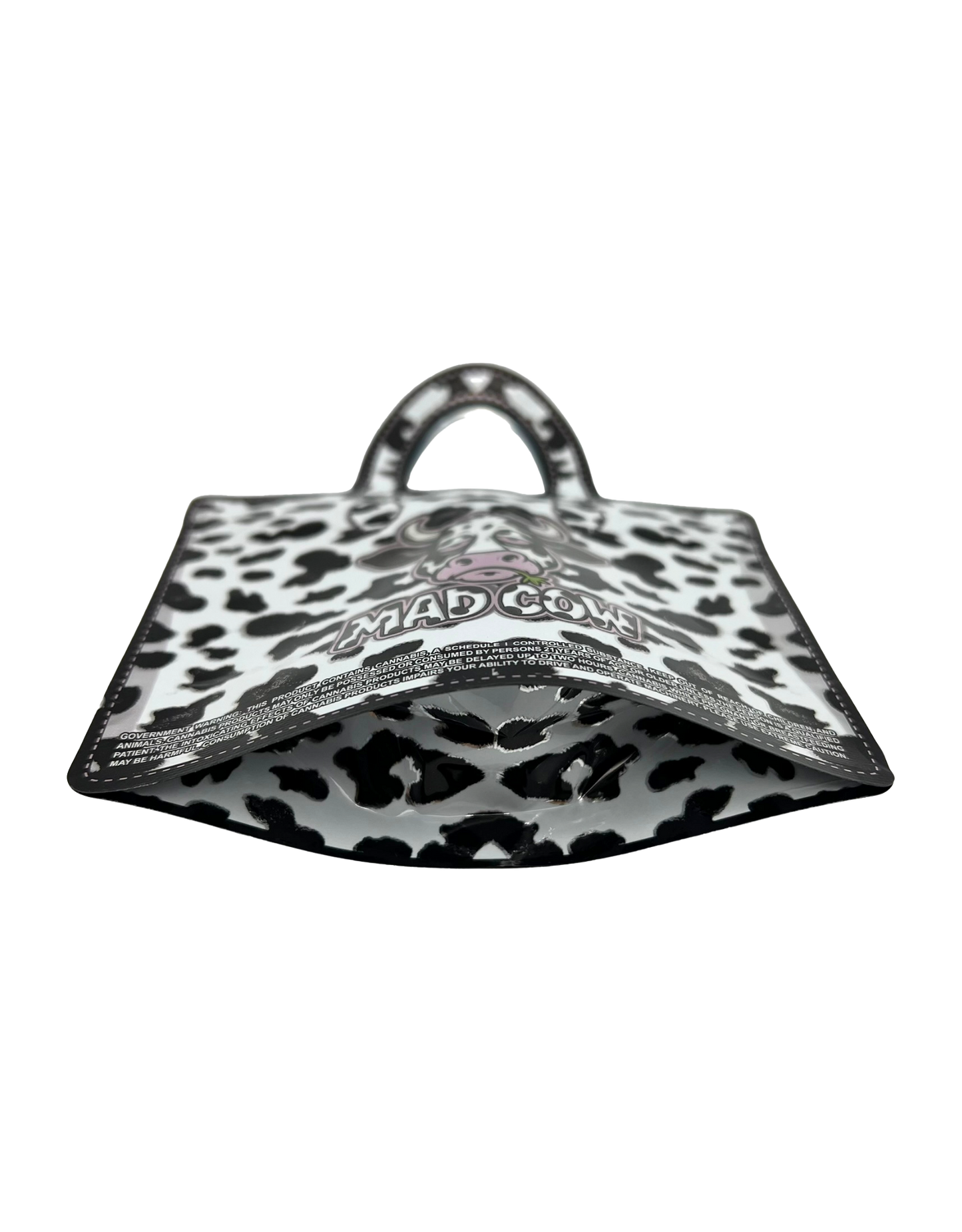 50 Count 4.5" - 3.5" Handbag-Style Mylar Bags  Mad Cow