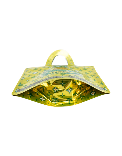 50 Count 4.5" - 3.5" Handbag-Style Mylar Bags  Pineapple Express