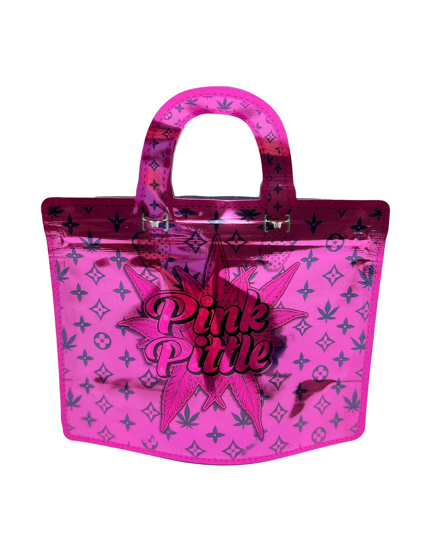 (50 Count) Handbag-Style Decorative Zip Foil Pouches – 5 Style Selection (D)