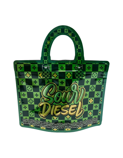 50 Count 4.5" - 3.5" Handbag-Style Mylar Bags  Sour Storm