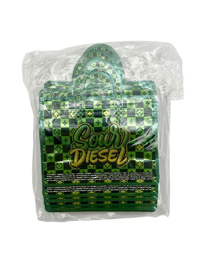 50 Count 4.5" - 3.5" Handbag-Style Mylar Bags  Sour Storm