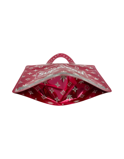 50 Pack - 3.5G Handbag Shaped Mylar Bags - Supweed Red