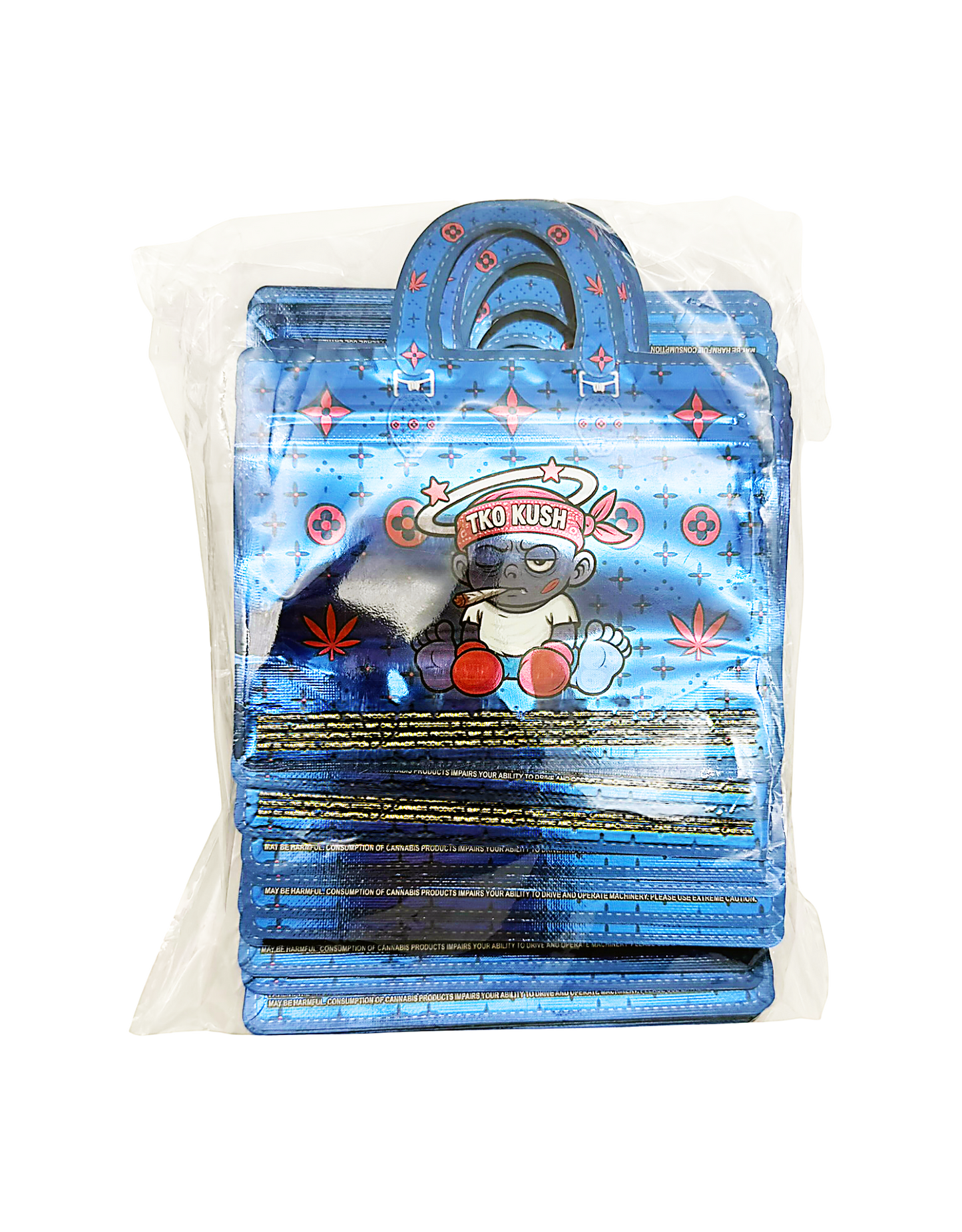 50 Count 4.5" - 3.5" Handbag-Style Mylar Bags  TKO