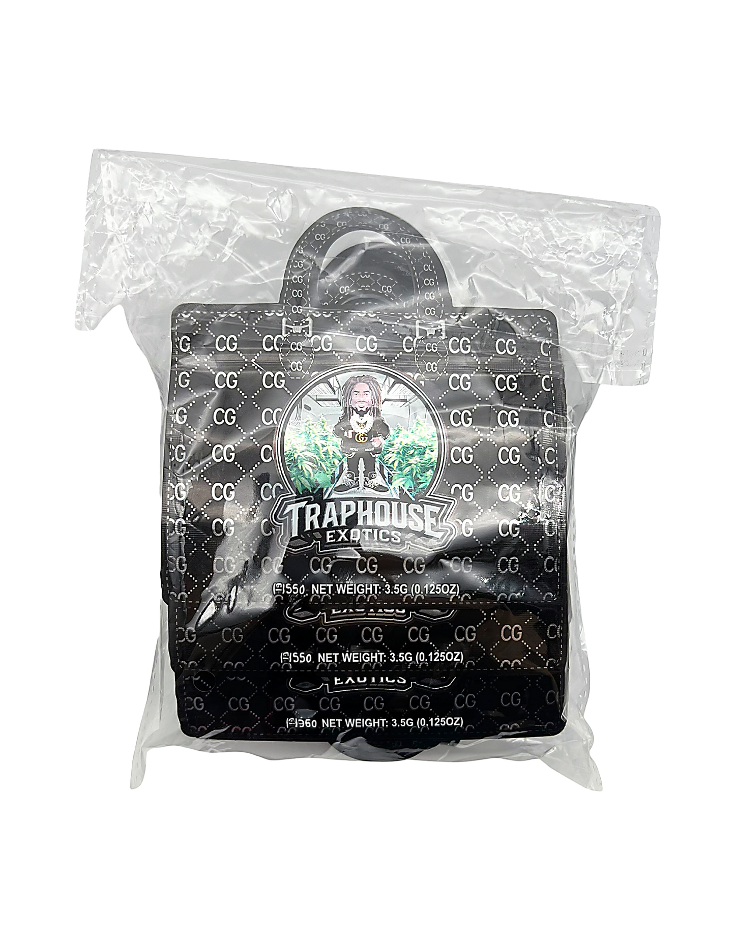 50 Count 4.5" - 3.5" Handbag-Style Mylar Bags  Traphouse