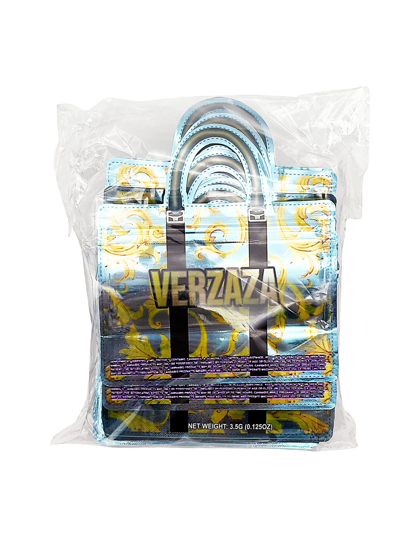 50 Count 4.5" - 3.5" Handbag-Style Mylar Bags  Verzaza Exotic