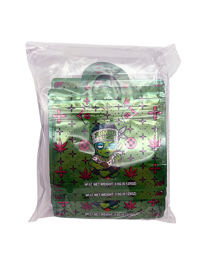 50 Count 4.5" - 3.5" Handbag-Style Mylar Bags  Zombie