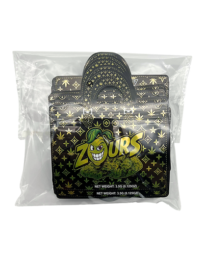 50 Count 4.5" - 3.5" Handbag-Style Mylar Bags  Zours