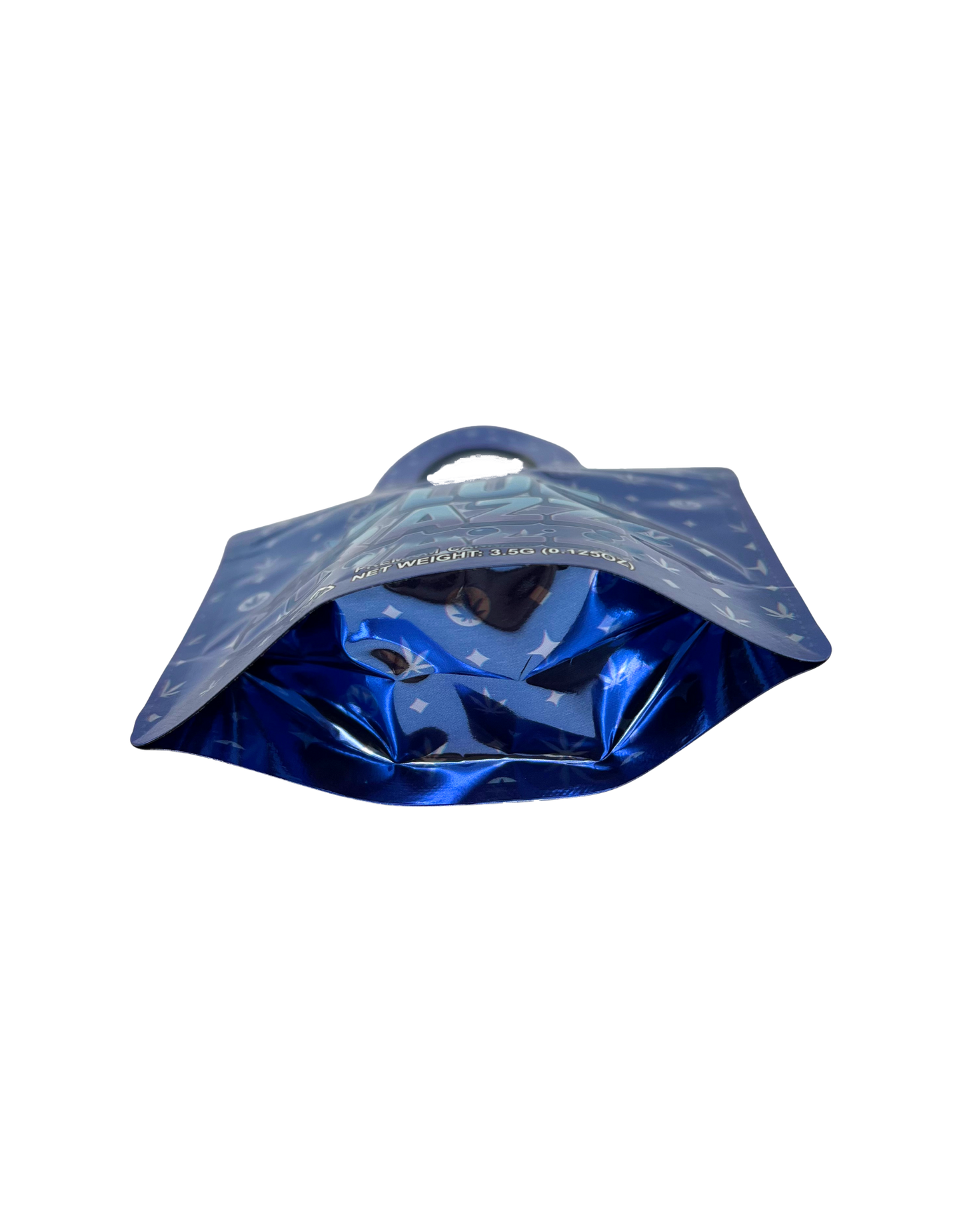 50 Count 4.5" - 3.5" Handbag-Style Mylar Bags  Blue Razz