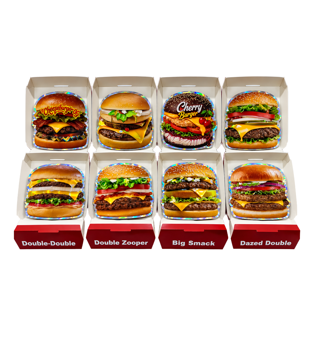 12 Pack - Hamburger-Themed Gift Box Set – Choose Your Style