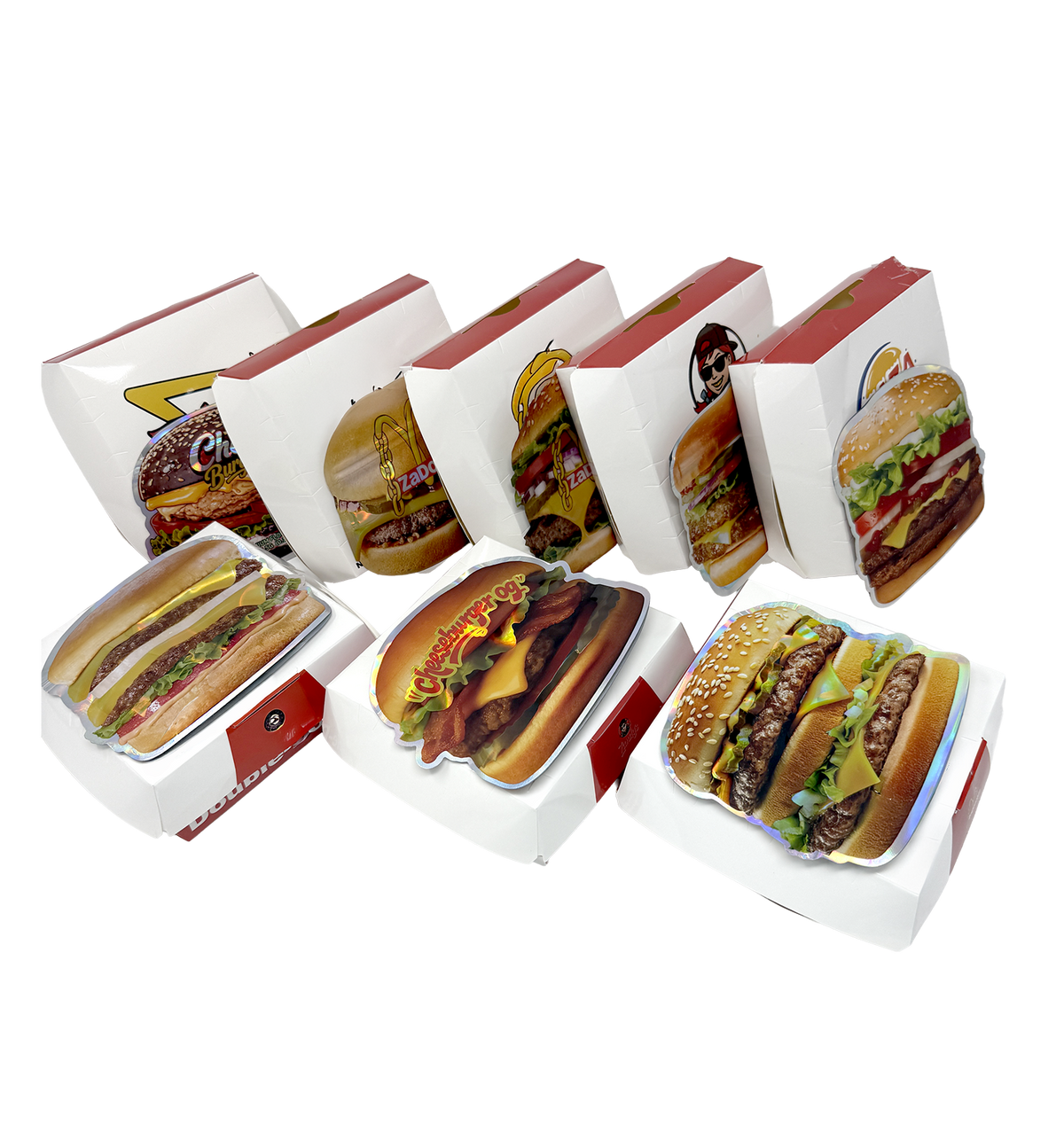 12 Pack - Hamburger-Themed Gift Box Set – Choose Your Style