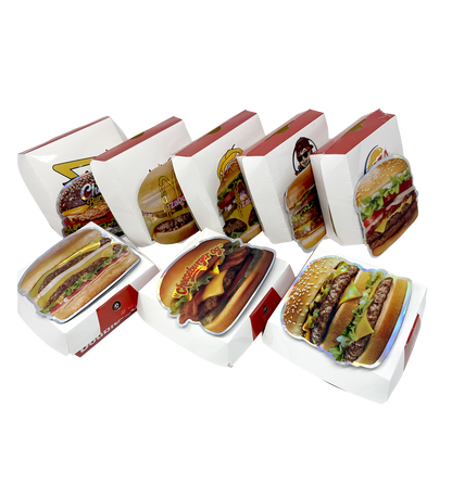 12 Pack - Hamburger-Themed Gift Box Set – Choose Your Style