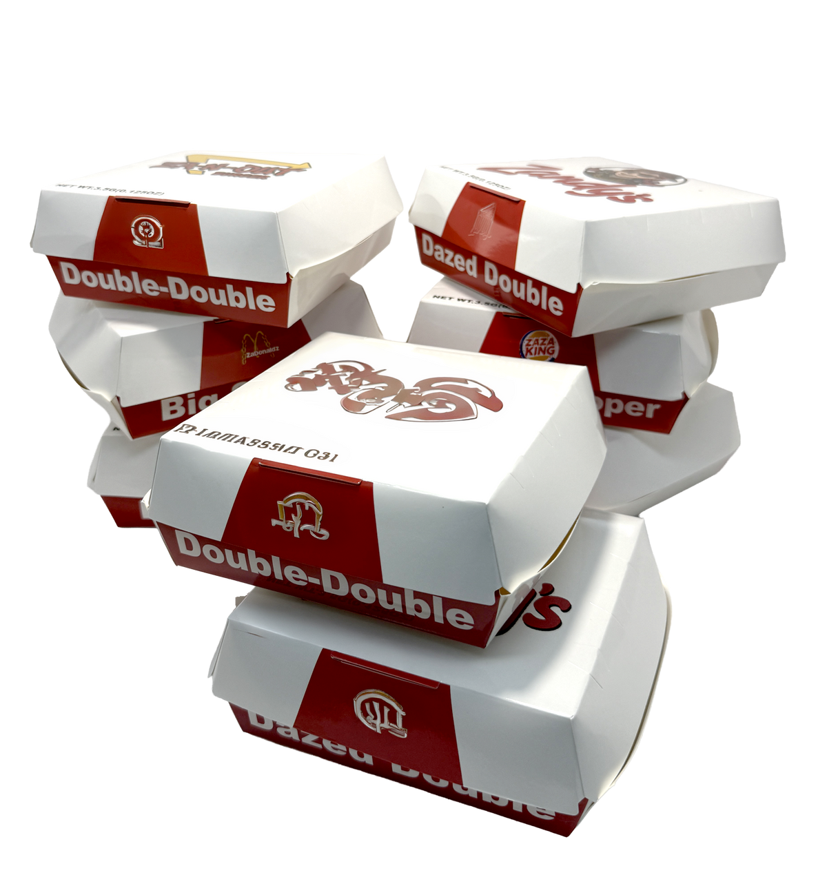 12 Pack - Hamburger-Themed Gift Box Set - ZaDonald'z Burger