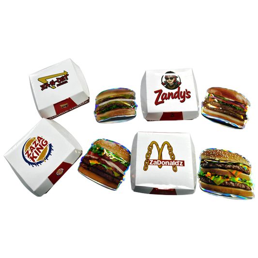 (12 Count) Hamburger-Themed Gift Box Set – Choose 1 of 4 Styles