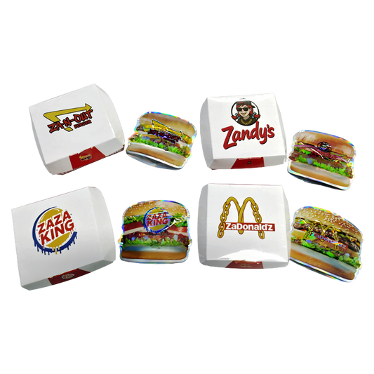 (12 Count) Hamburger-Themed Gift Box Set – Choose 1 of 4 Styles