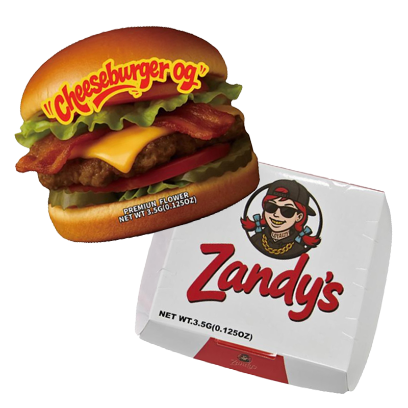 12 Pack - Hamburger-Themed Gift Box Set  - Zandy's Cheeseburger Og