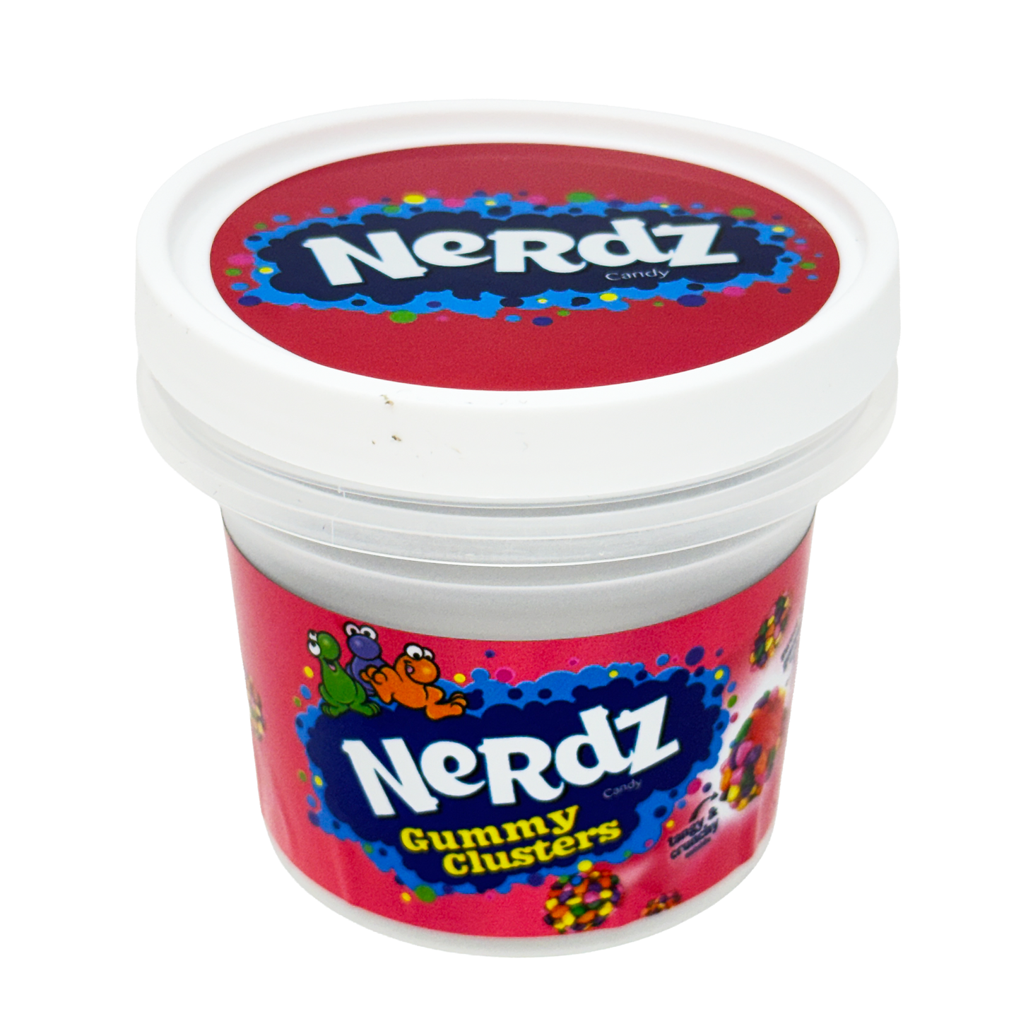 12 Pack -  Ice Cream Pint Style Plastic Storage Containers with Lids - Nerdz