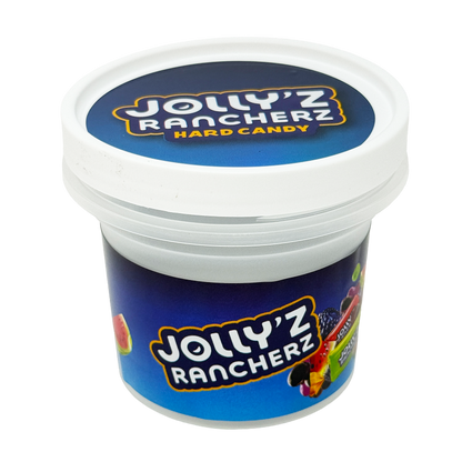 12 Pack -  Ice Cream Pint Style Plastic Storage Containers with Lids - Jolly'z Rancherz
