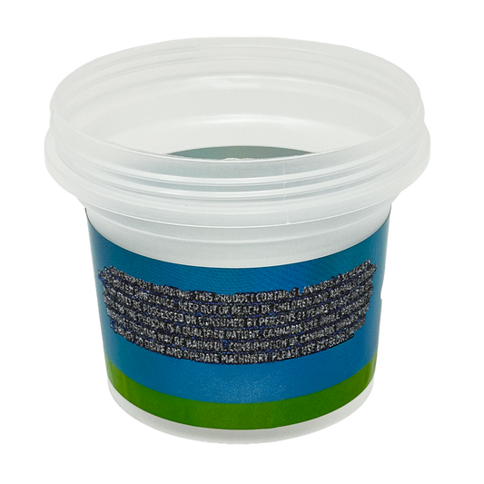 (12 Count) Ice Cream Pint Style Plastic Storage Containers with Lids and Decorative Wrap Labels (Style 011)