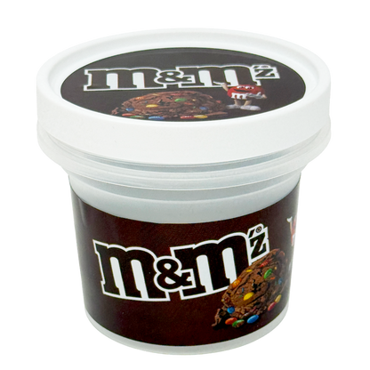 12 Pack -  Ice Cream Pint Style Plastic Storage Containers with Lids - M&M Chocolate Chip