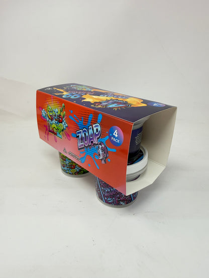 12 Pack - Ice Cream Pint Style Containers with Lids, Wrap Labels & Display Boxes (Style 001) 41 Cherry-Zoap-99 Flavors-LCZ