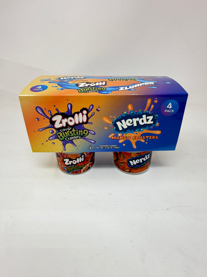 12 Pack - Ice Cream Pint Style Containers with Lids, Wrap Labels & Display Boxes (Style 003) Nerdz-Frozen Gusherz-Zrolli-Zlurpee