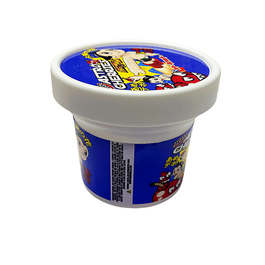 12 Pack -  Ice Cream Pint Style Plastic Storage Containers with Lids - Astro Cherries Kandy Depo