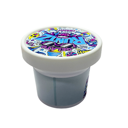 12 Pack -  Ice Cream Pint Style Plastic Storage Containers with Lids - Gelato Runtz