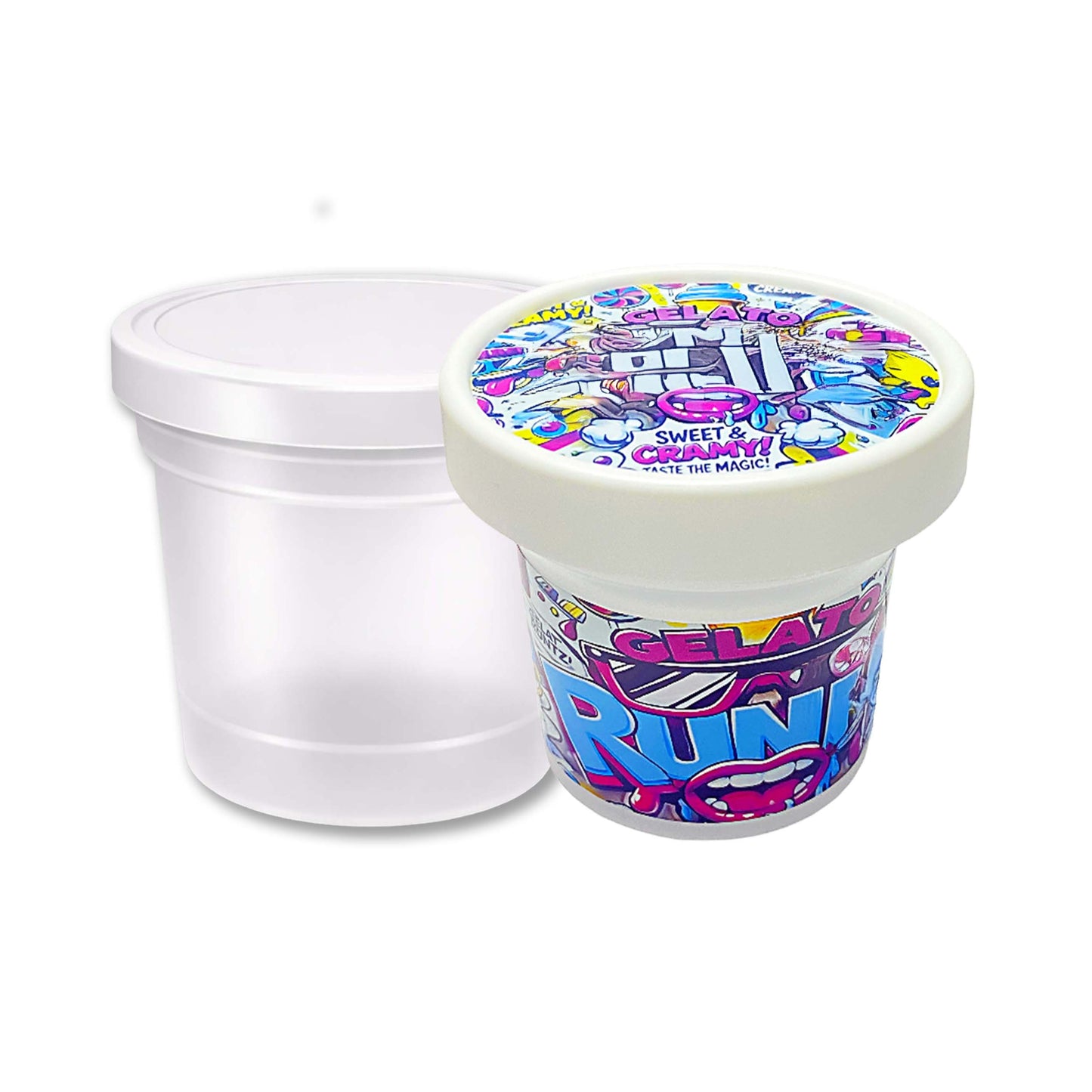 12 Pack – 3.5g Exotic Pint Style Containers – Choose Your Design (15 Styles)