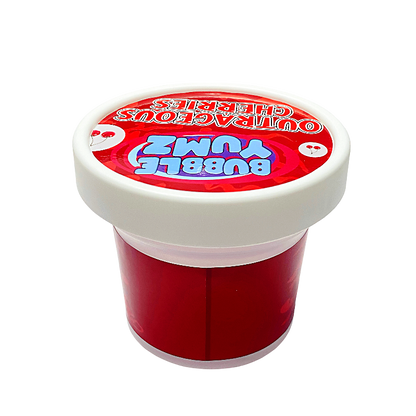 12 Pack -  Ice Cream Pint Style Plastic Storage Containers with Lids - Bubble Yumz Outrageous Cherries