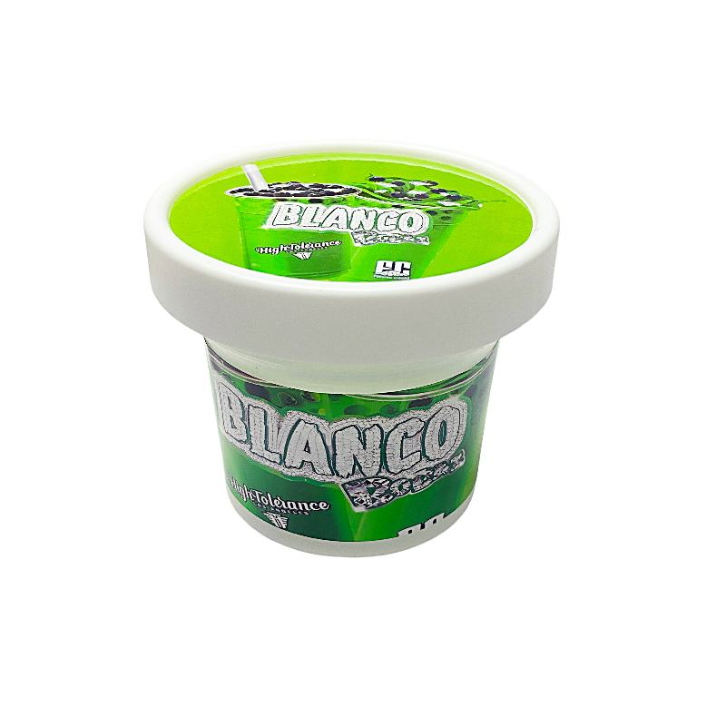 12 Pack -  Ice Cream Pint Style Plastic Storage Containers with Lids - Blanco Bobas High Tolerance