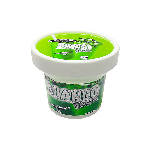 12 Pack -  Ice Cream Pint Style Plastic Storage Containers with Lids - Blanco Bobas High Tolerance