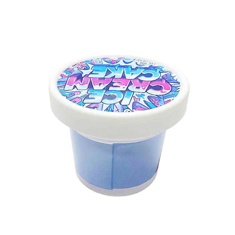 12 Pack -  Ice Cream Pint Style Plastic Storage Containers with Lids - Ice Cream Cake