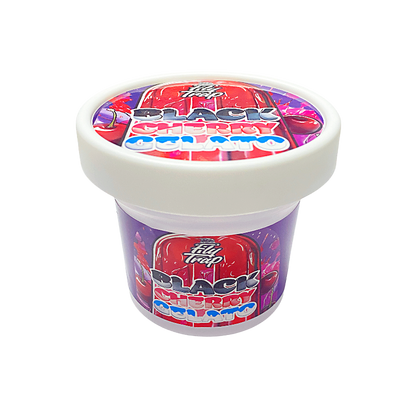 12 Pack -  Ice Cream Pint Style Plastic Storage Containers with Lids - Black Cherry Gelato