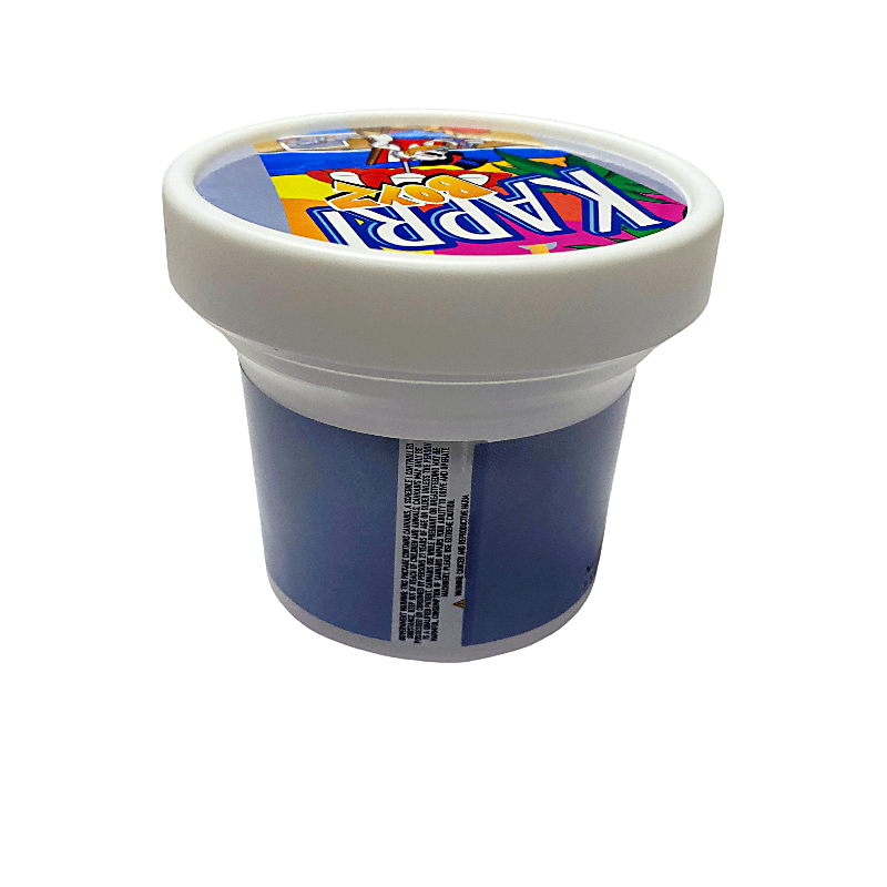 12 Pack -  Ice Cream Pint Style Plastic Storage Containers with Lids - Kapri Boyz High Tolerance