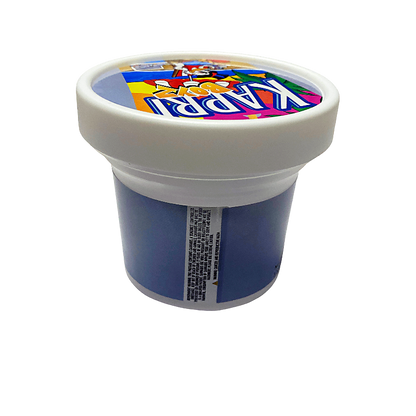 12 Pack -  Ice Cream Pint Style Plastic Storage Containers with Lids - Kapri Boyz High Tolerance