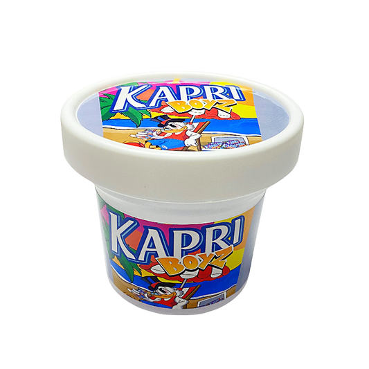 12 Pack -  Ice Cream Pint Style Plastic Storage Containers with Lids - Kapri Boyz High Tolerance