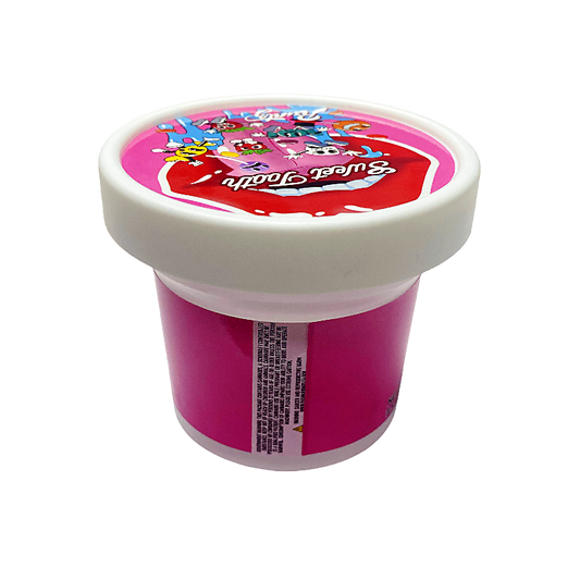 12 Pack -  Ice Cream Pint Style Plastic Storage Containers with Lids - Sweet Tooth