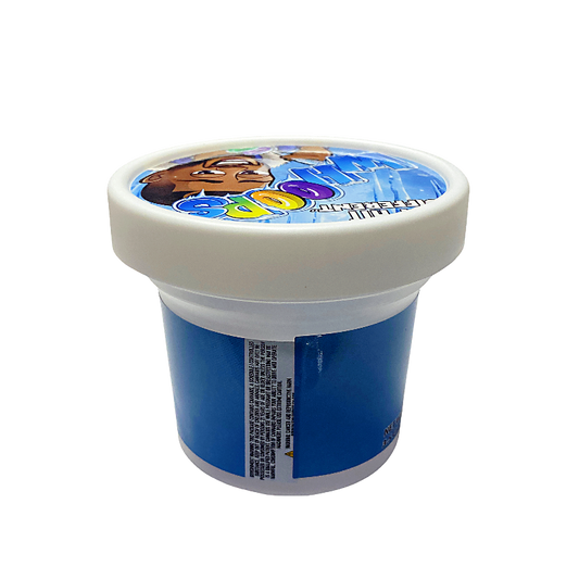 12 Pack -  Ice Cream Pint Style Plastic Storage Containers with Lids - Whoops