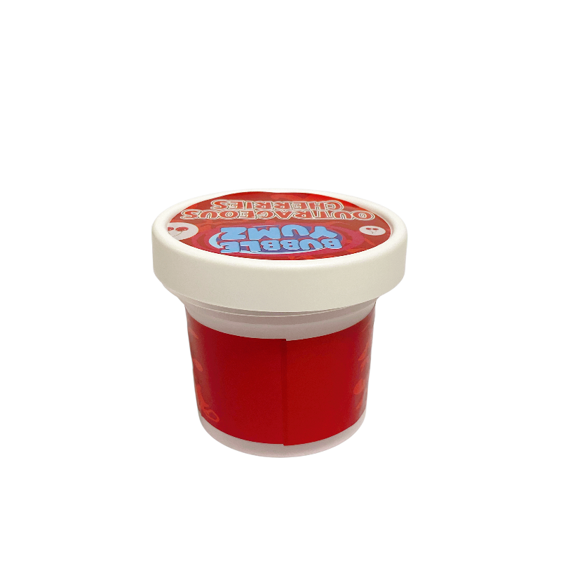 12 Pack - Ice Cream Pint Style Containers (Lids & Display Boxes) - Bubble Yumz Outrageous Cherries