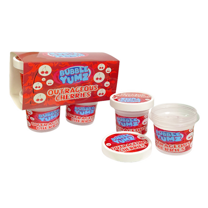 12 Pack - Ice Cream Pint Style Containers (Lids & Display Boxes) - Bubble Yumz Outrageous Cherries