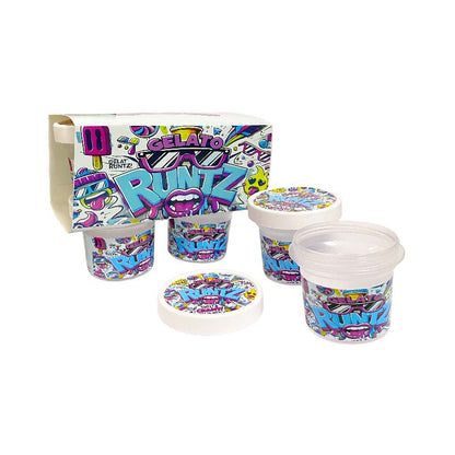 12 Pack - Ice Cream Pint Style Containers (Lids & Display Boxes) - Choose Your Design