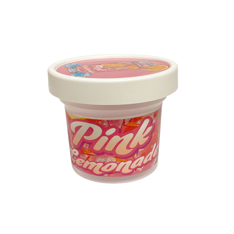 12 Pack - Ice Cream Pint Style Containers (Lids & Display Boxes) - Pink Lemonade